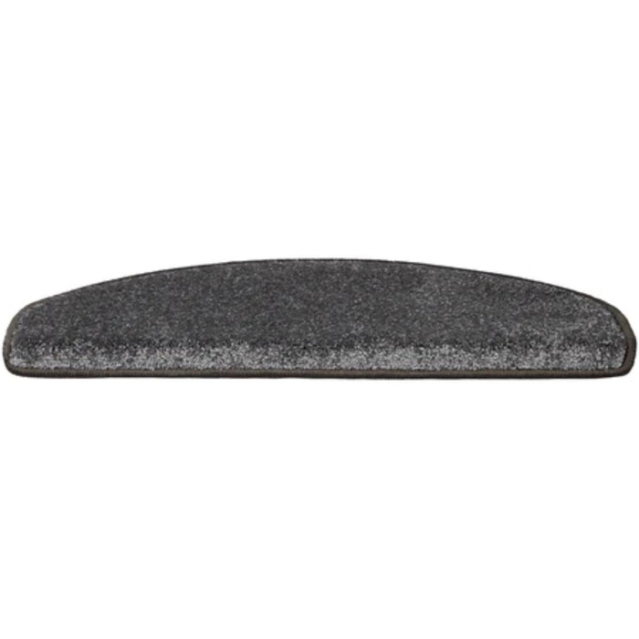 Casa Pura Non-Slip Stair Treads - 15 Piece Set | Soft Plush Carpet for Stairs | Half Round Design | Anti-Slip & Easy to Install | 65 x 23.5 x 1.3 cm