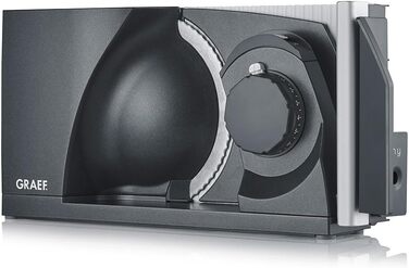 Електричний слайсер GRAEF MYtiny MT1006 | Слайсер для ковбаси, овочів та хліба | Складаний слайсер | Колір: Сріблястий