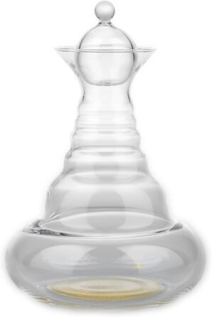 Golden Aladdin Carafe, 1.3 l, by Nature's Design, Transparent, Gold, 28 cm