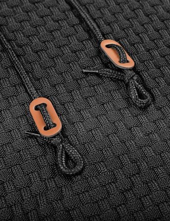 Пуловер чоловічий TARAINYA з капюшоном, теплий светр з довгим рукавом, чорний, XL