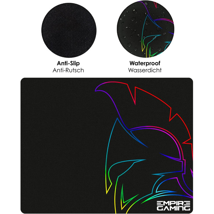 Бездротовий ігровий набір клавіатури та миші EMPIRE GAMING Armor RF800 - RGB підсвітка, 4800 DPI, QWERTZ (DE) - сумісний з PC, PS4, PS5, Xbox, Mac (білий)