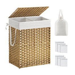 Natural Laundry Basket with Lid