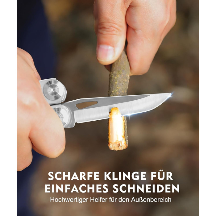 Мультитул 14 в 1 з нержавіючої сталі з кейсом: плоскогубці, ніж, пилка, викрутки для чоловіків. Ідеальний для кемпінгу, ремонту та подорожей