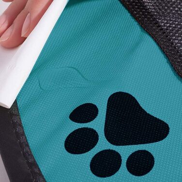 Клітка-манеж для собак та котів XianghuangTechnology, м'яка тканина, портативна, складана, діаметр 78,9 см x висота 58,9 см, блакитна