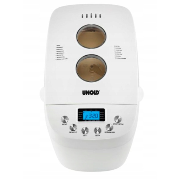 Хлібопічка Unold 68520, біла, 850 Вт