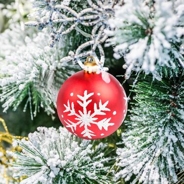 Набір прикрас на ялинку 44 шт: сині та золоті кулі для ялинки 6см та 3см, для дому та вулиці