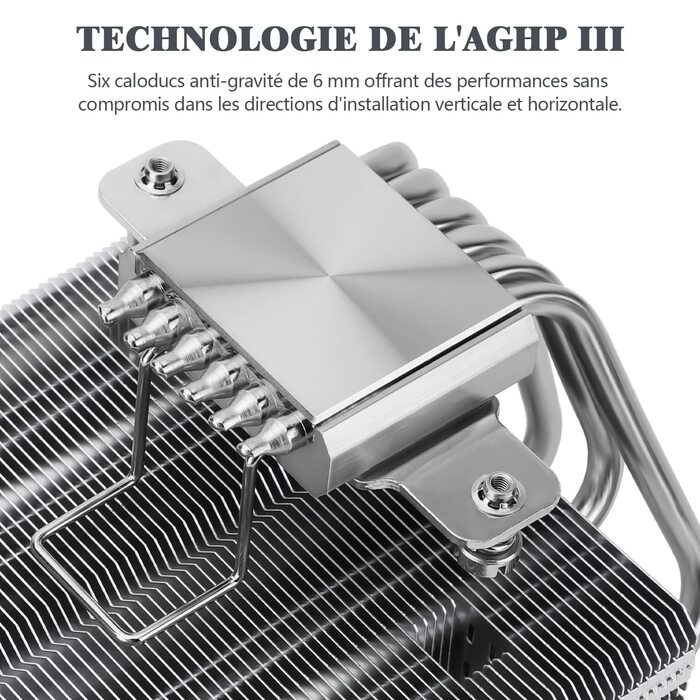 Thermalright SI-100: Повітряний кулер для CPU з 6 тепловими трубами, тихий вентилятор TL-E12 PWM, технологія AGHP 3.0, сумісний з AM4/AM5/Intel 1150/1151/1200/1700/1851/2011