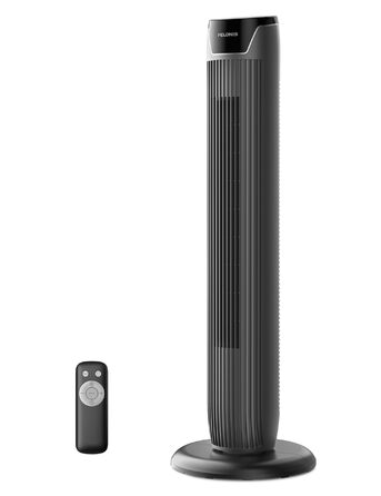 Турбовентилятор PELONIS 76 см, 3 швидкості, таймер 8 год, тихий та компактний для дому та офісу (чорний)