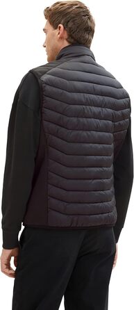 Жилет чоловічий гібридний степеневий TOM TAIOR з коміром, артикул 19168, колір Black (XXL)