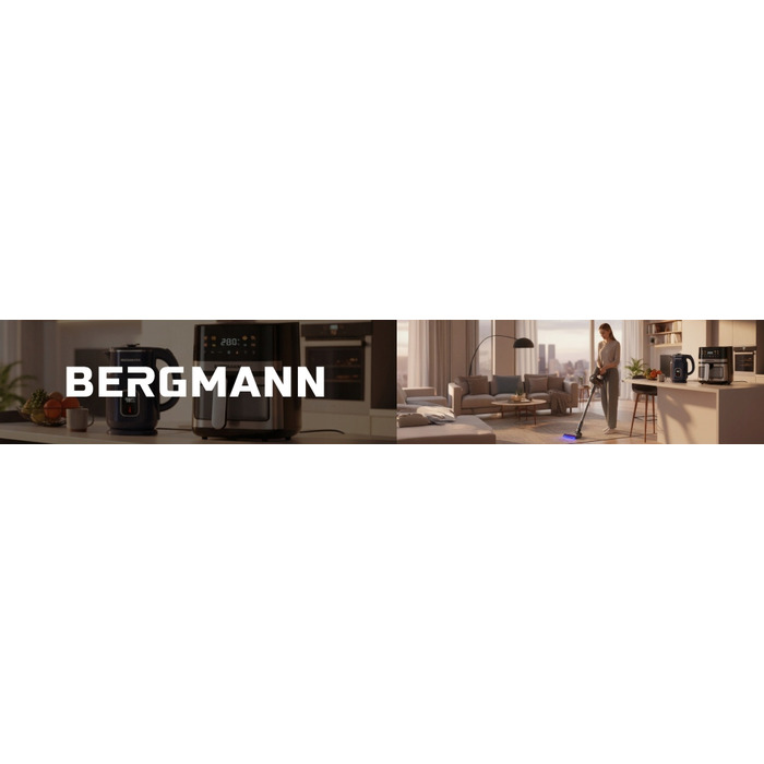 Аерофритюрниця Bergmann 8L Air Fryer 1800W 7в1 з сенсорною панеллю
