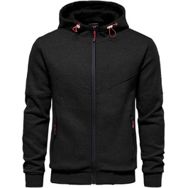 Чоловічий світшот з капюшоном CTU, фліс, на блискавці, розмір S-4XL, чорний