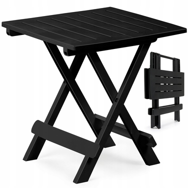 Складаний столик Progarden, пластик, сірий, 44x44x50 см