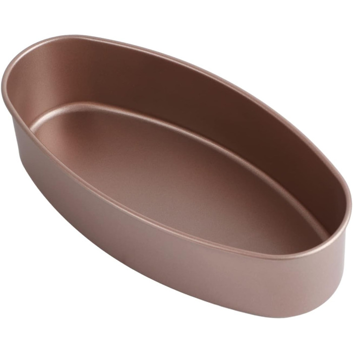 TOPINCN Cake Molds, Cheesecake Molds DIY Oval Cake Mold Muffin Mold (Gold)