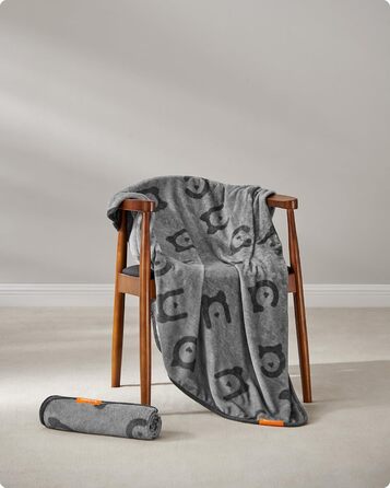 Набір з 3 ковдр для собак Feandrea, 152 x 127 см, фланель, сірий, XL
