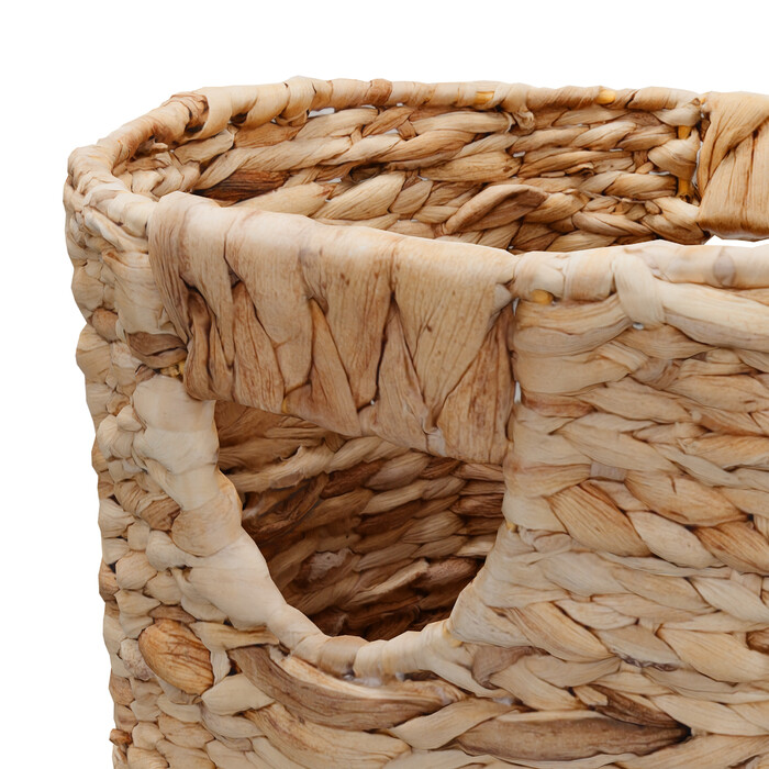 Relaxdays Wastebasket made of Water Hyacinth