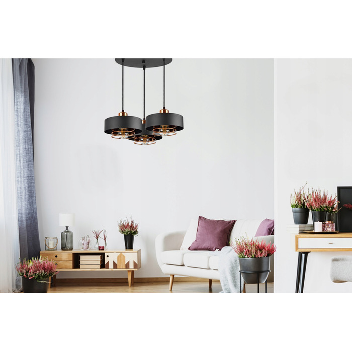 Підвісна люстра Luxolar 754 на 3 цоколі E27