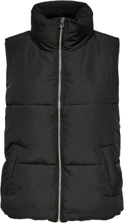 Жіноча жилетка JDY з наповнювачем, без рукавів, чорна, з блискавкою, модель JDYNEWERICA M