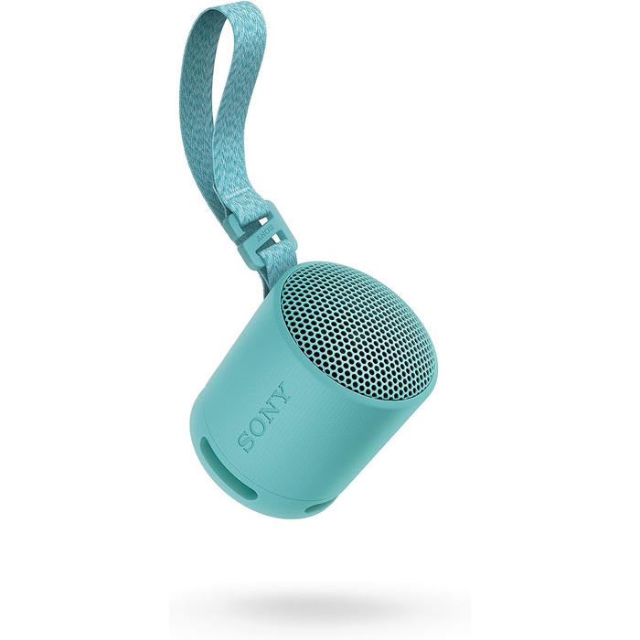 Портативна Bluetooth колонка Sony SRS-XB100 синього кольору: вологозахист IP67, до 16 год роботи, з ремінцем