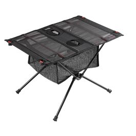 Складний алюмінієвий стіл Tentock для кемпінгу, туризму та пікніка з сітчастим чохлом