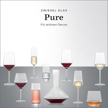 Декантер для червоного вина Zwiesel Glas Pure, 1 шт, елегантний графин з технологією Drop Protect, кришталеве скло Tritan®, вироблено в Німеччині