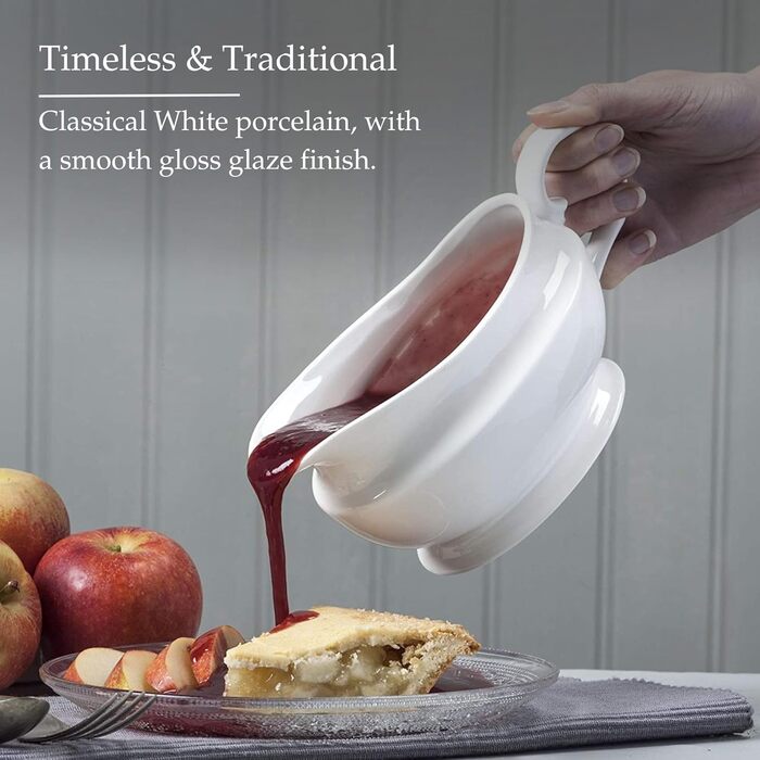 WM Bartleet & Sons 1750, T404, two porcelain sauce dishes, white, 500 ml