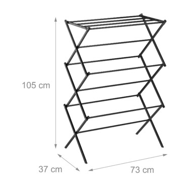 Relaxdays Folding Clothes Rack, Metal
