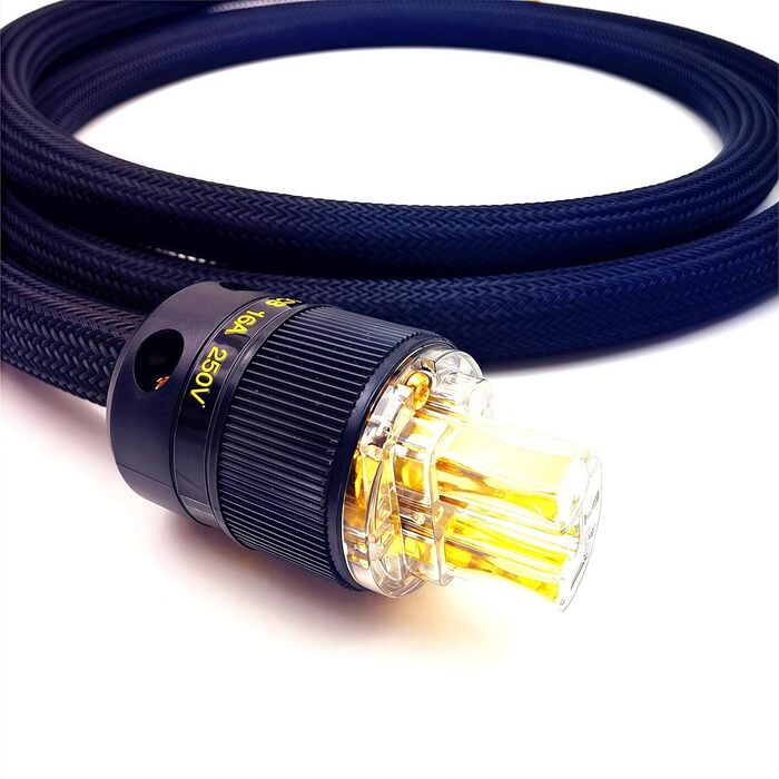 Аудіокабель живлення WAudio 10AWG Hi-Fi для електроніки, роз'єми Schuko та IEC, 2м