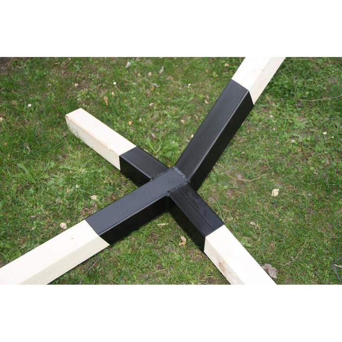 Megaastore Hammock Stand made of Beech Wood up to 90kg | Dimensions: Length: 320cm - Height: 80cm - Width at the bottom: 130cm