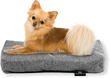 Ляжка для собак Rohrschneider, Made in EU, з антиковзким покриттям, для собак маленьких, середніх та великих порід, та котів. Включає миску для корму. Розмір 2 (тюркІс), 47 x 30 x 7 см.