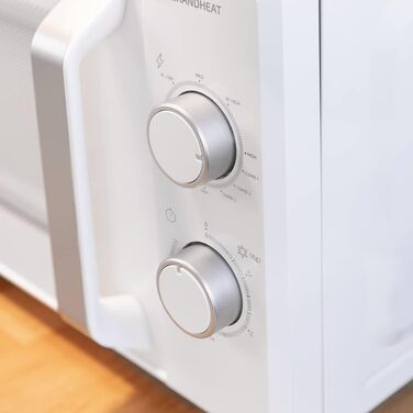 Мікрохвильова піч Cecotec Pro Clean 3120 з кварцовим грилем 800 Вт, антибактеріальним покриттям Ready 2 Clean, технологією 3D Wave, 20 л, 6 режимів, білий колір