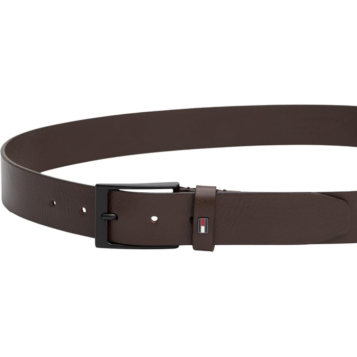 Чоловічий шкіряний ремінь Tommy Hilfiger Layton (80, Коричневий) AM0AM13016
