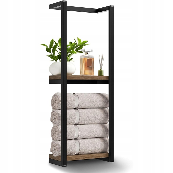 Двоярусний настінний рушникотримач для ванної кімнати, сучасний мінімалізм