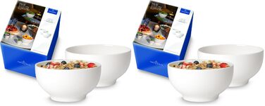 Набір кавових чашок Villeroy & Boch For Me 2 шт. 290 мл білий, порцеляна, для кави та чаю, можна мити в посудомийній машині та використовувати в мікрохвильовці