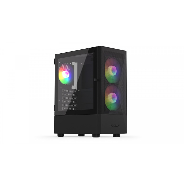 Корпус Krux Vako RGB Midi Tower, чорний