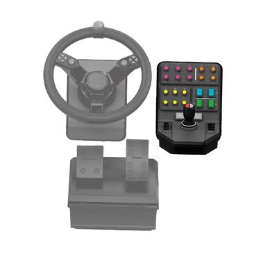 Набір для фермерських симуляторів Logitech G Saitek: кермо, панель керування, педалі газу та гальма, 900° оберт, 38+ кнопок, USB, PC/Mac, чорний