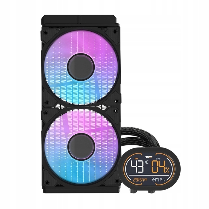 Рідинне охолодження процесора Darkflash DH240D v2 (чорне)