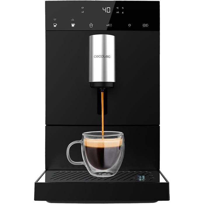 Автоматична кавомашина Cecotec Cremmaet Compact 1350 Вт, 19 бар, термоблок, з млином, резервуар 1,1 л, автоочищення