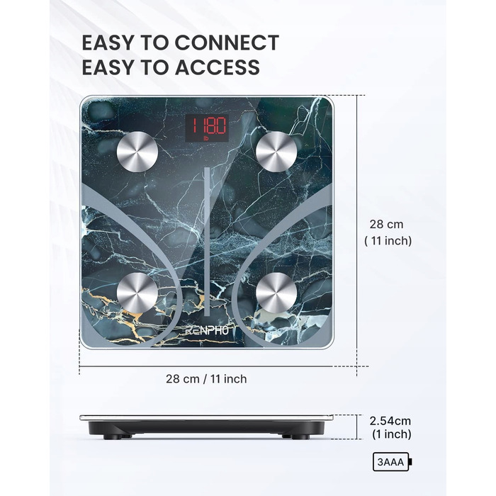 Ваги для ванної Renpho ES-CS20M