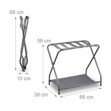 Relaxdays Folding Metal Suit Stand