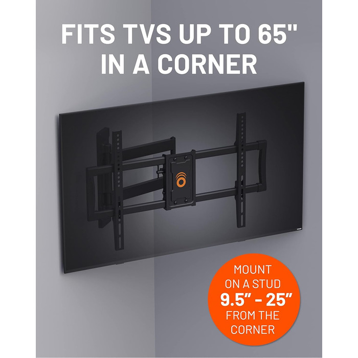 Кріплення ECHOGEAR для великих телевізорів: кутова та плоска установка до 190.5 см