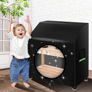 Чохол для дитячої кухні та гриля Maxawe 110x50x98 см, водонепроникний 420D Оксфорд, захист від пилу, ультрафіолету та погодних умов