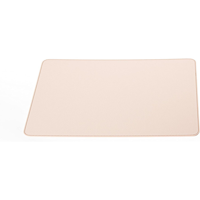 Placemats and Coasters made from Recycled Leather, 2 Placemats, 40x30 cm Placemats and 10x10 cm Coasters, (Cream White)