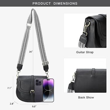 Сумка жіноча AFKOMST через плече з PU шкіри бежевого кольору, регульований знімний ремінець