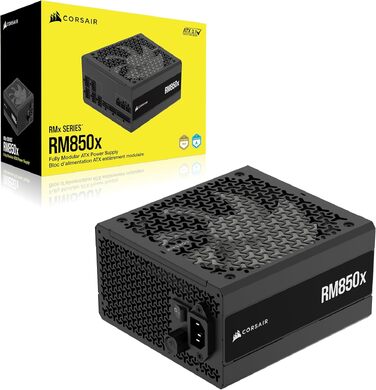 Блок живлення Corsair RM850x (2024) 850W, повністю модульний, ATX 3.1, PCIe 5.1, низький рівень шуму, чорний