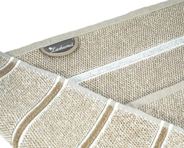 Lashuma Striped Towels 50x50 cm for the Kitchen, Lucerne Kitchen Towels Beige