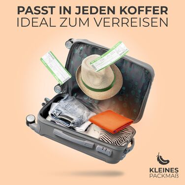 Рушник з мікрофібри NirvanaShape - туристичний, пляжний, спортивний (80 x 40 см, помаранчевий з фіолетовим кантом)