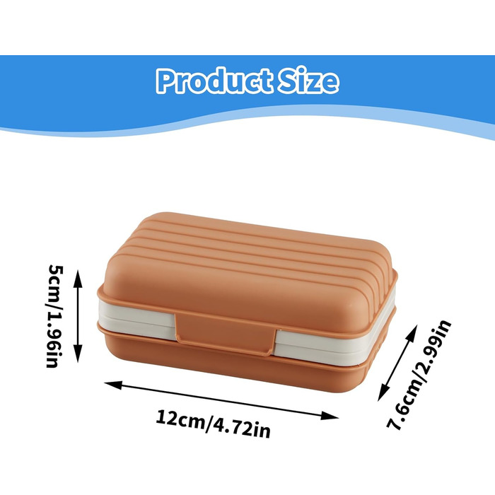 2 шт. мильниця з кришкою, туристична мильниця, підставка для мила, вологостійкий контейнер для мила для подорожей, душу, ванної кімнати, кухні