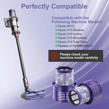 Фільтр для пилотяга Dyson V15 SV14 DV17 SV22 та V10, комплект 2 шт.
