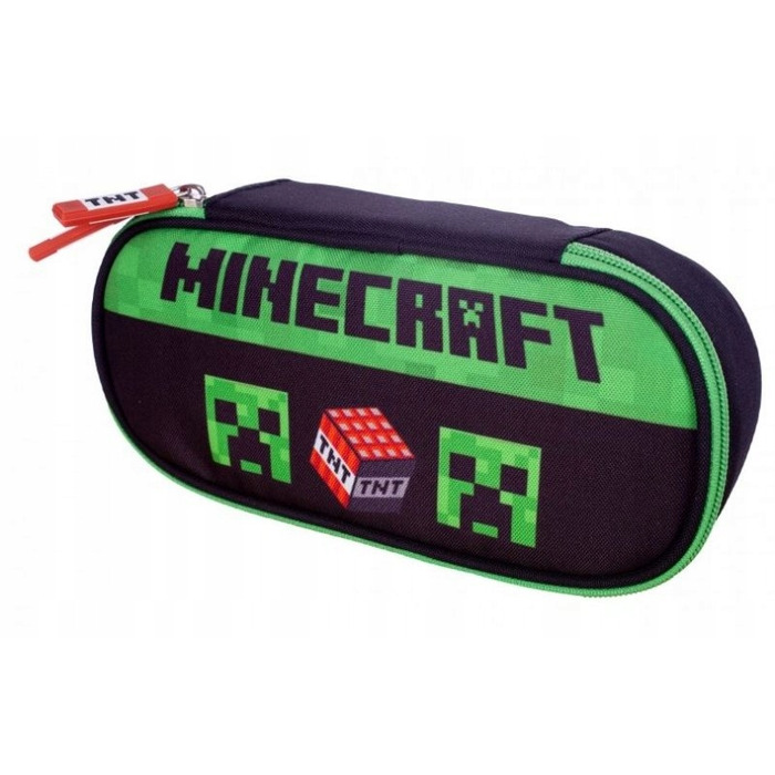 Шкільний багатофункціональний рюкзак Minecraft Astra, чорний з зеленим, 27 л