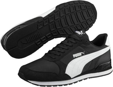 Кросівки Puma St Runner V2 NL Unisex для дорослих та підлітків, чорно-білі, 43 EU